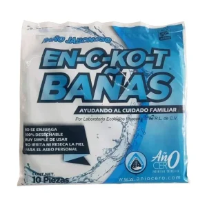 Paquete de paños jabonosos En Seco Te Bañas de la marca Año Cero, ideales para baño sin agua y cuidado familiar.